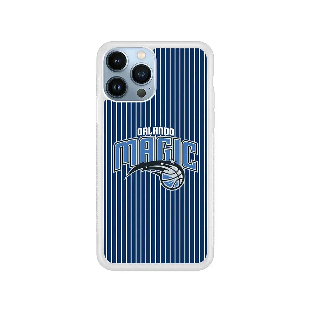 NBA Orlando Magic Jersey iPhone 15 Pro Max Case-Rubber / White (2D Case)-Xtracase