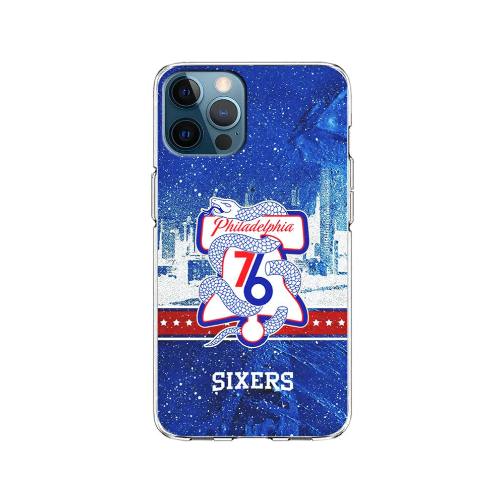NBA Philadelphia 76ers Sixers iPhone 13 Pro Case-Clear Soft Case-Xtracase
