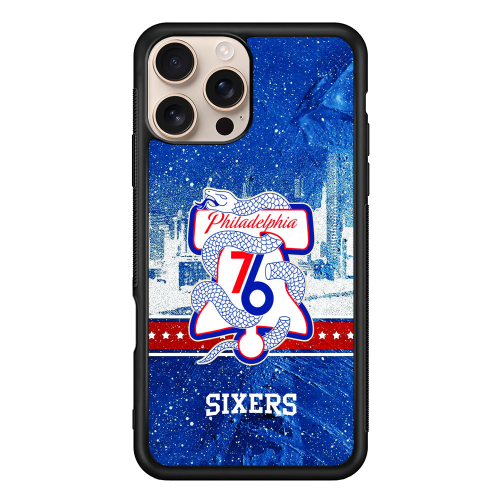 NBA Philadelphia 76ers Sixers iPhone 16 Pro Max Case - iPhone 16 Pro Max