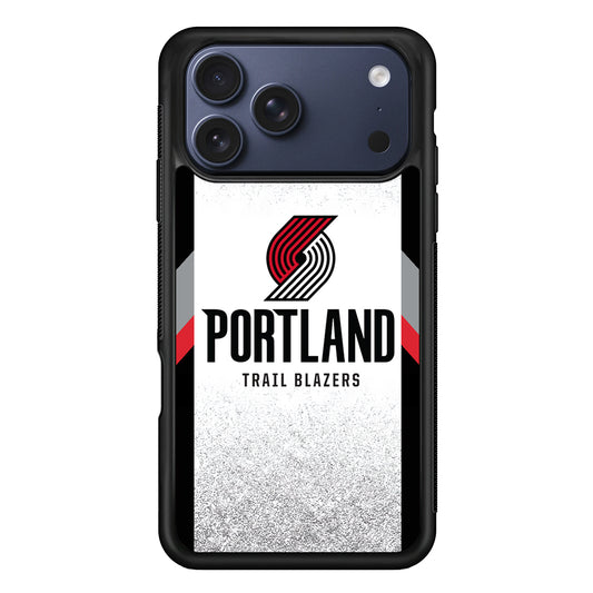 NBA Portland Trail Blazers Silver iPhone 17 Pro Case - Xtracase
