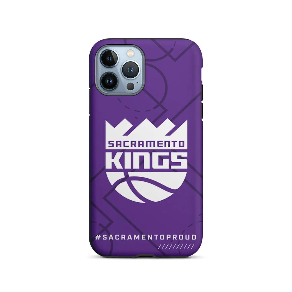 NBA Sacramento Kings Proud iPhone 13 Pro Case-2 in 1 Tough Case-Xtracase