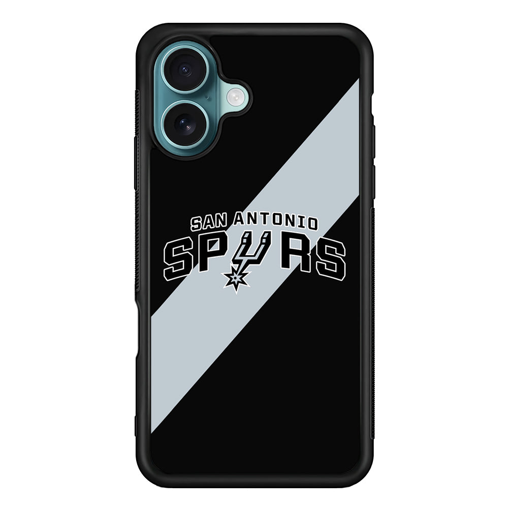NBA San Antonio Spurs Stripe iPhone 16 Case - Xtracase
