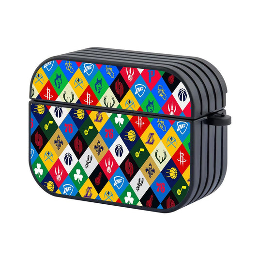 NBA Team Logo Pattern Apple Airpods Pro 2 Case-Xtracase