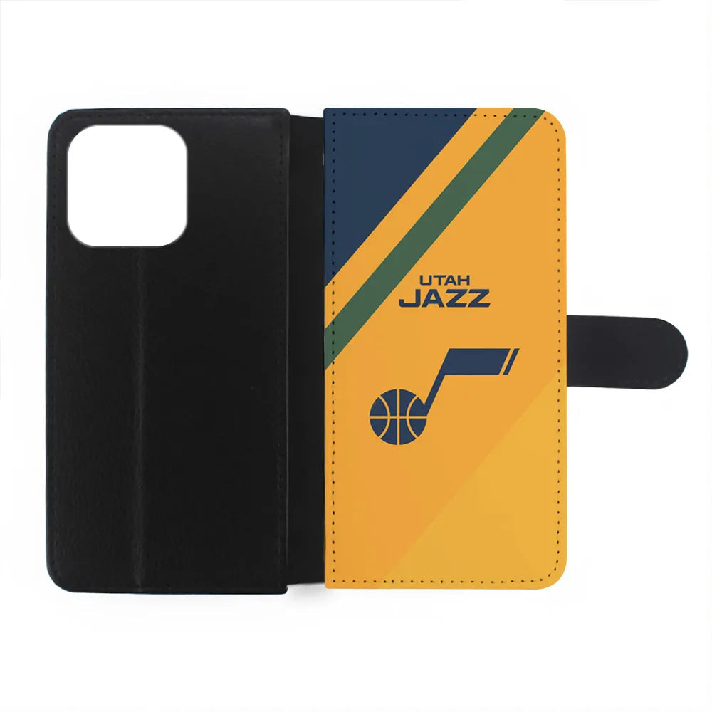 NBA Utah Jazz Logo iPhone 13 Pro Max Case-Flip Wallet Case-Xtracase
