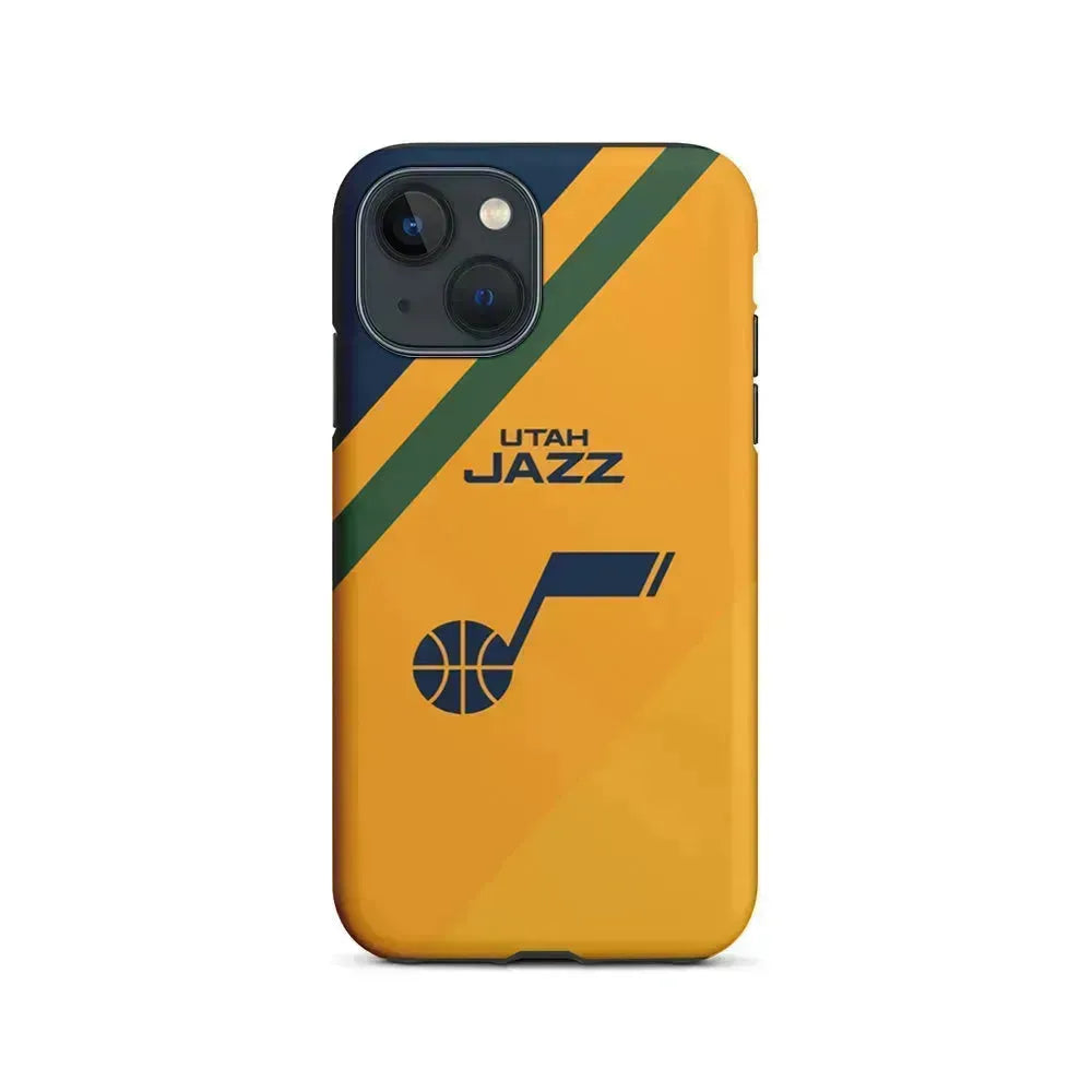 NBA Utah Jazz Logo iPhone 13 Mini Case-2 in 1 Tough Case-Xtracase