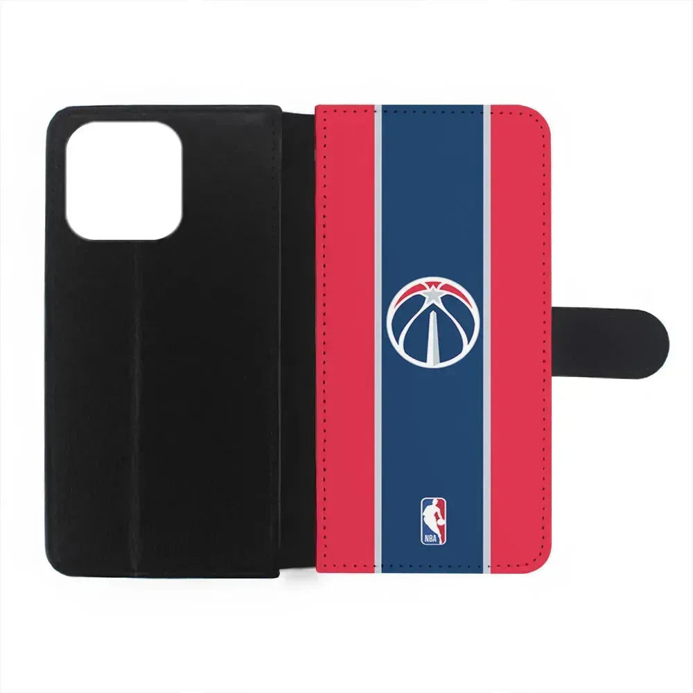 NBA Washington Wizards Stripe iPhone 15 Pro Max Case-Flip Wallet Case-Xtracase