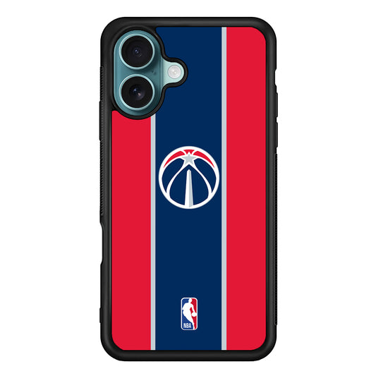 NBA Washington Wizards Stripe iPhone 16 Case - Xtracase