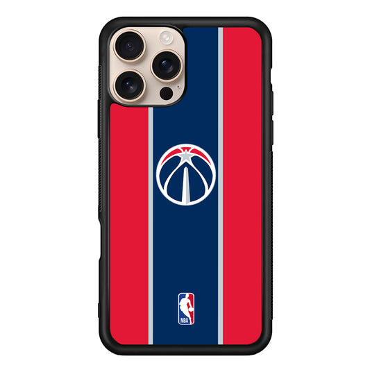 NBA Washington Wizards Stripe iPhone 16 Pro Case - iPhone 16 Pro