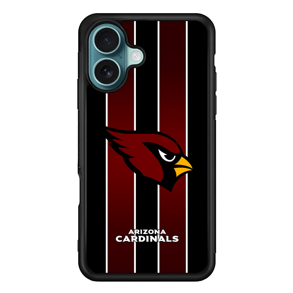 NFL Arizona Cardinals Strike Line iPhone 16 Plus Case - Xtracase