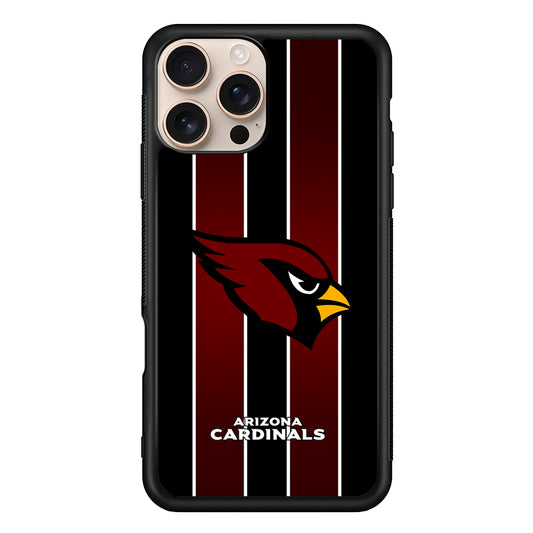 NFL Arizona Cardinals Strike Line iPhone 16 Pro Case - iPhone 16 Pro