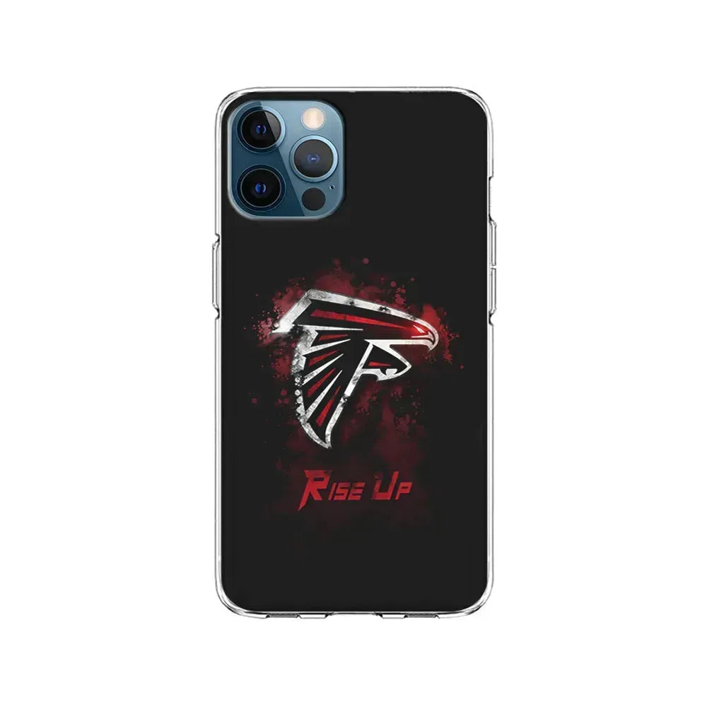 NFL Atlanta Falcons Rise Up iPhone 15 Pro Max Case-Clear Soft Case-Xtracase