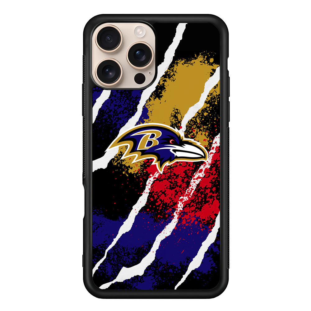 NFL Baltimore Ravens Color Spots iPhone 16 Pro Max Case - iPhone 16 Pro Max
