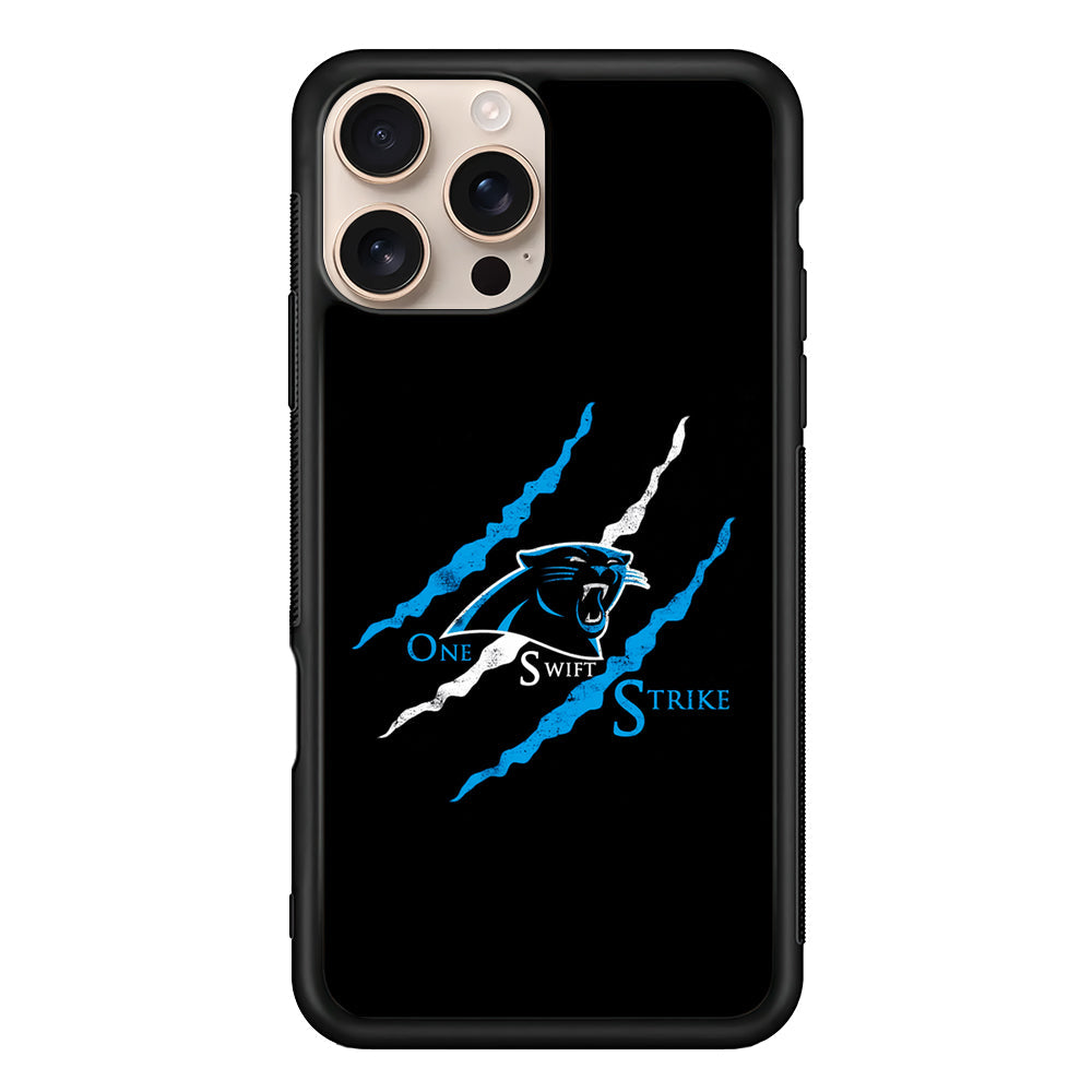 NFL Carolina Panthers Strike iPhone 16 Pro Max Case - iPhone 16 Pro Max
