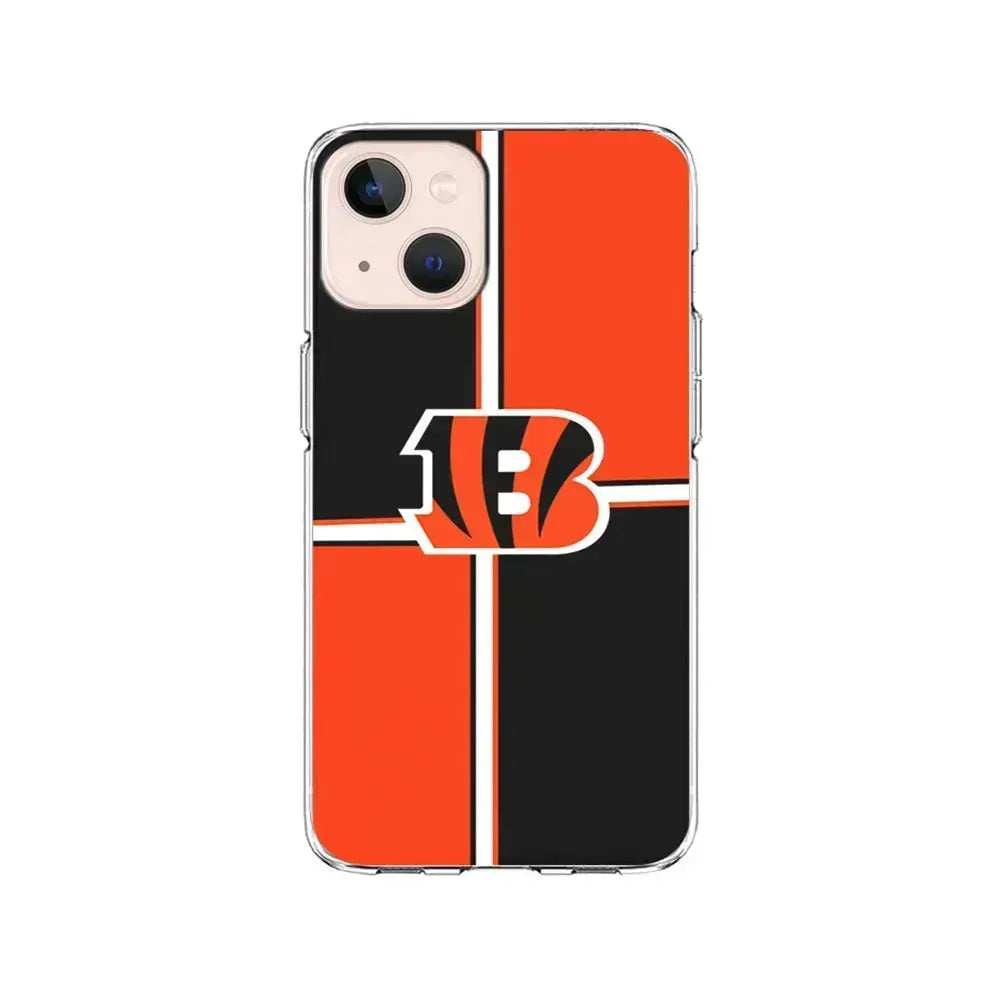 NFL Cincinnati Bengals Logo iPhone 13 Mini Case-Clear Soft Case-Xtracase