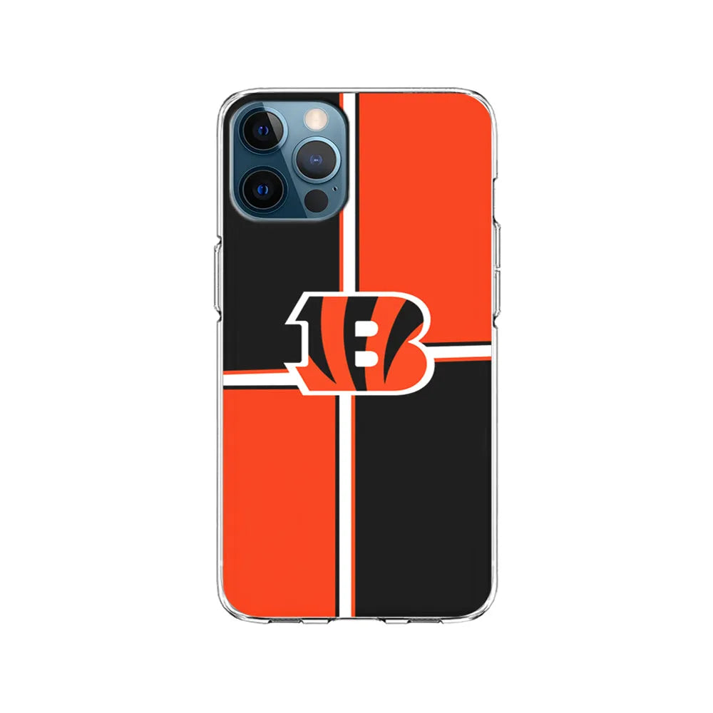 NFL Cincinnati Bengals Logo iPhone 13 Pro Case-Clear Soft Case-Xtracase