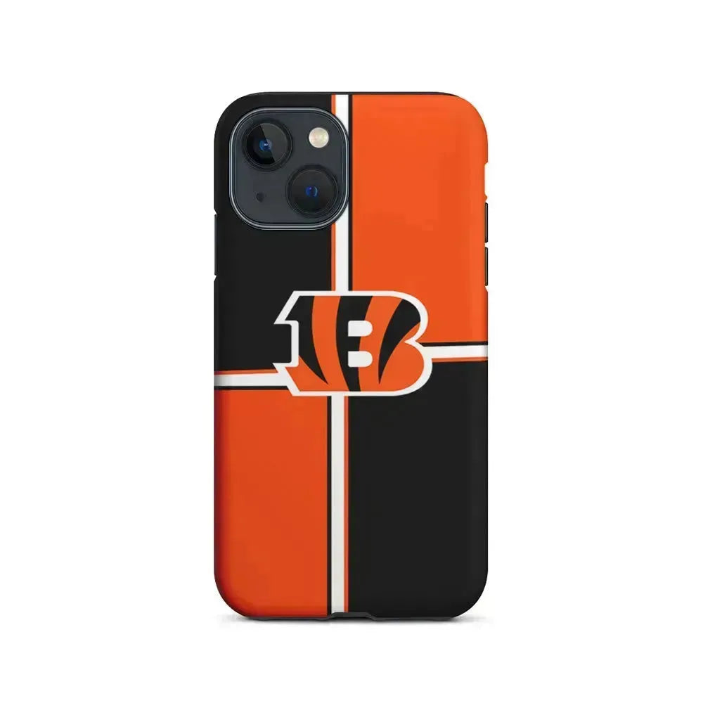 NFL Cincinnati Bengals Logo iPhone 13 Mini Case-2 in 1 Tough Case-Xtracase