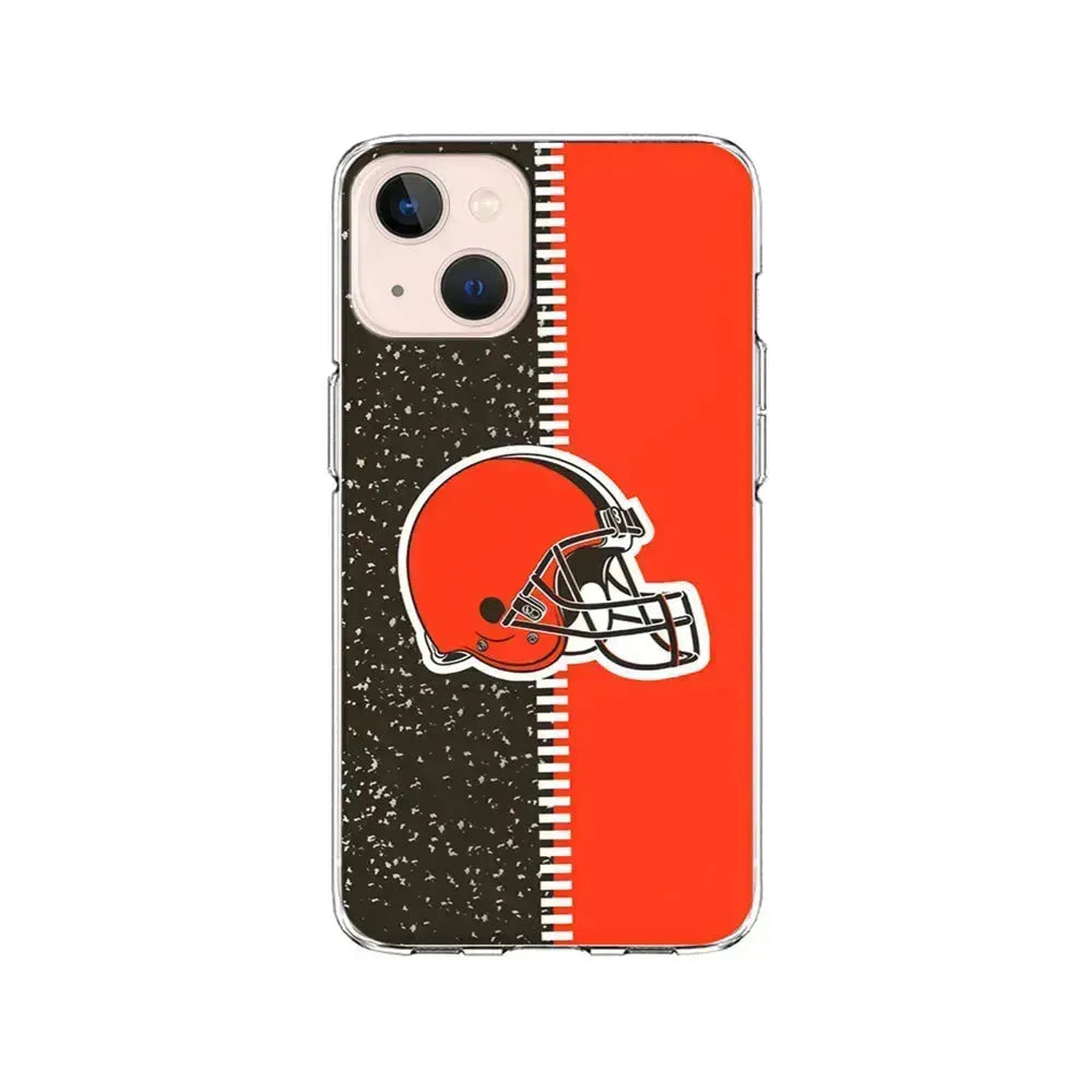 NFL Cleveland Browns Logo iPhone 13 Mini Case-Clear Soft Case-Xtracase