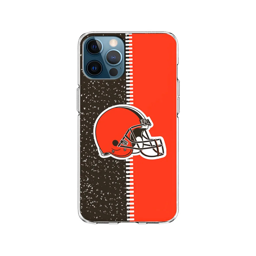 NFL Cleveland Browns Logo iPhone 13 Pro Case-Clear Soft Case-Xtracase