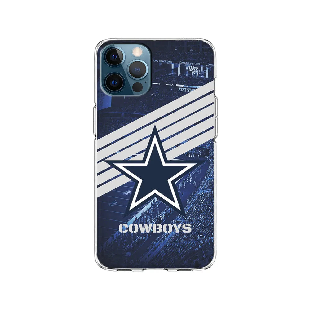 NFL Dallas Cowboys All Blue Stadium iPhone 13 Pro Case-Clear Soft Case-Xtracase