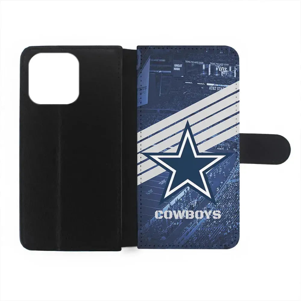 NFL Dallas Cowboys All Blue Stadium iPhone 15 Pro Max Case-Flip Wallet Case-Xtracase