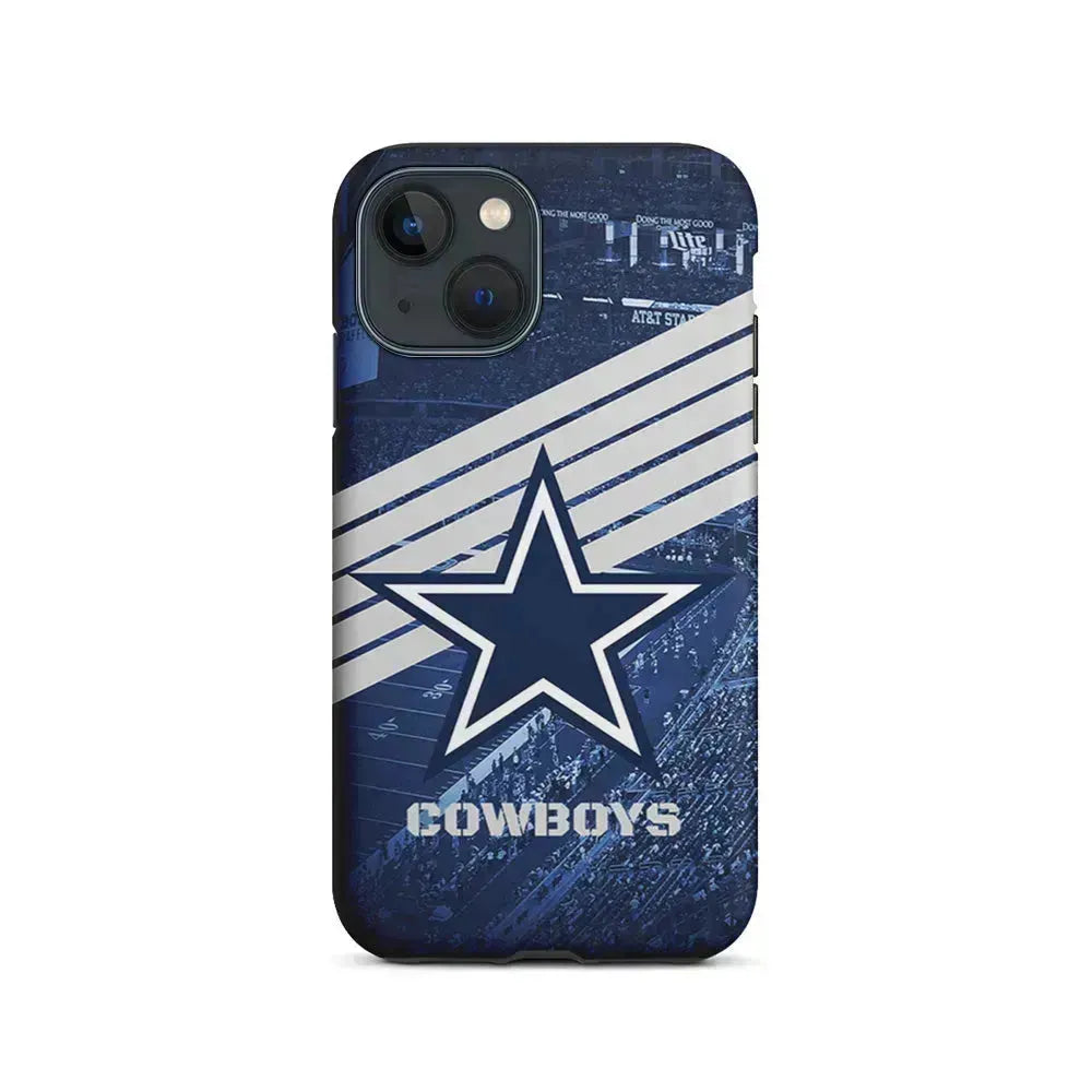 NFL Dallas Cowboys All Blue Stadium iPhone 13 Mini Case-2 in 1 Tough Case-Xtracase