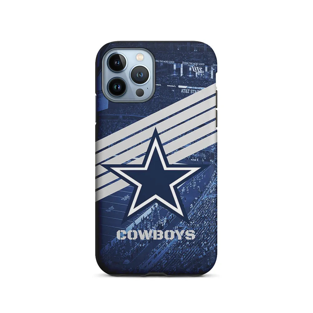 NFL Dallas Cowboys All Blue Stadium iPhone 13 Pro Case-2 in 1 Tough Case-Xtracase