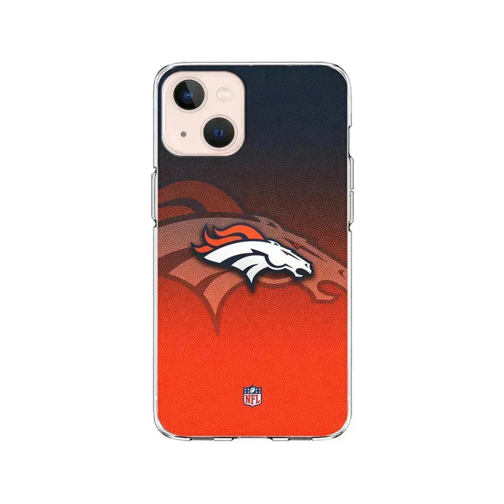 NFL Denver Broncos Gradation Color iPhone 13 Mini Case-Clear Soft Case-Xtracase