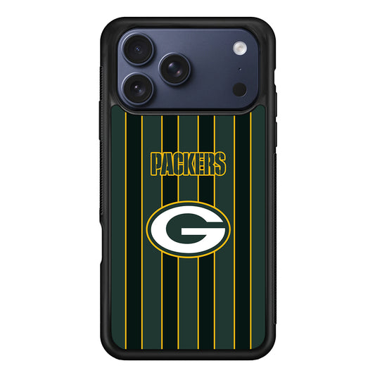 NFL Green Bay Packers Yellow Line iPhone 17 Pro Case - Xtracase