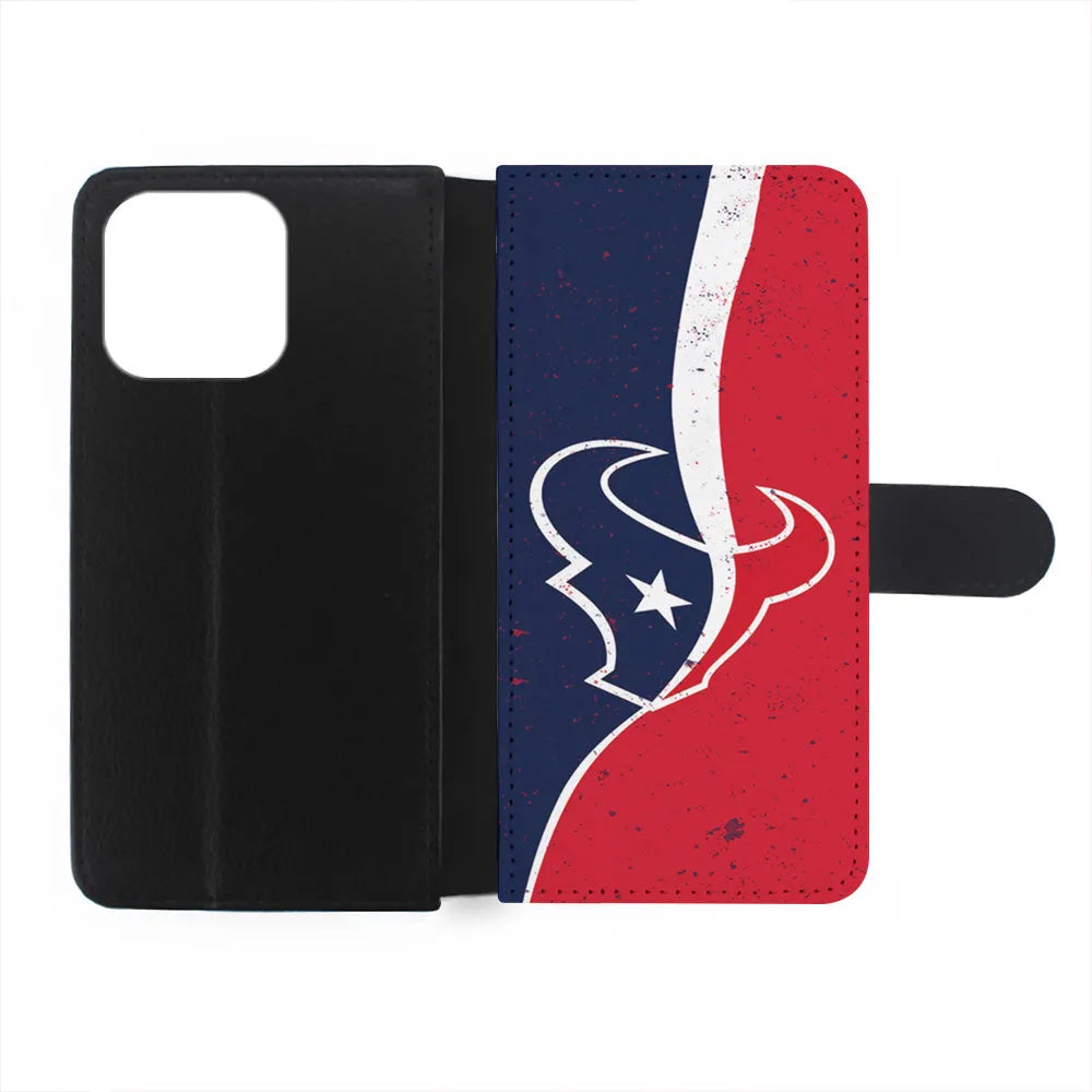 NFL Houston Texans Wall iPhone 13 Pro Max Case-Flip Wallet Case-Xtracase