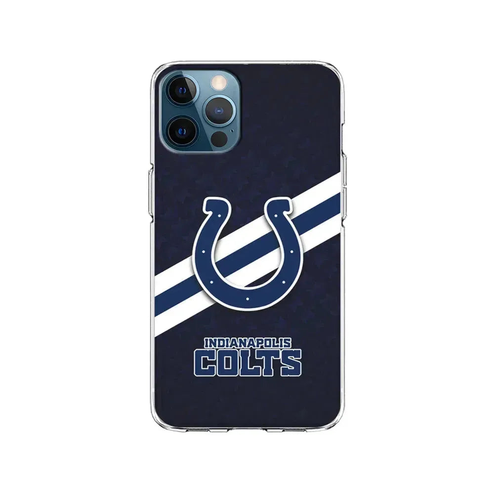 NFL Indianapolis Colts Stripe iPhone 15 Pro Max Case-Clear Soft Case-Xtracase