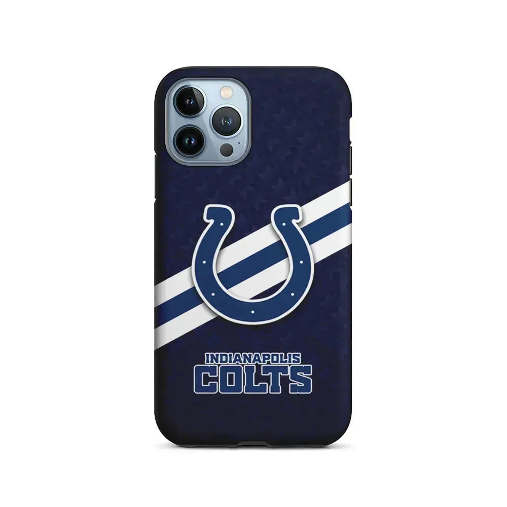 NFL Indianapolis Colts Stripe iPhone 15 Pro Max Case-2 in 1 Tough Case-Xtracase