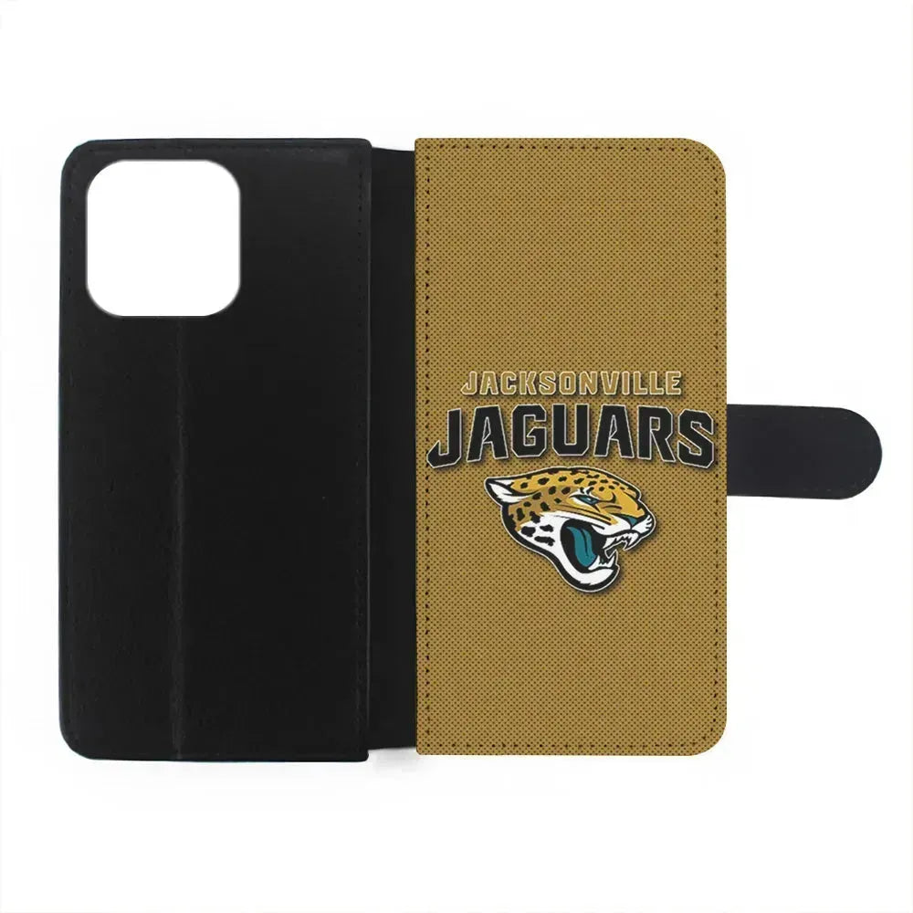 NFL Jacksonville Jaguars Logo iPhone 15 Pro Max Case-Flip Wallet Case-Xtracase