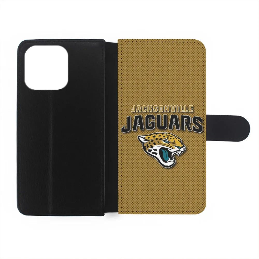 NFL Jacksonville Jaguars Logo iPhone 13 Pro Case-Flip Wallet Case-Xtracase
