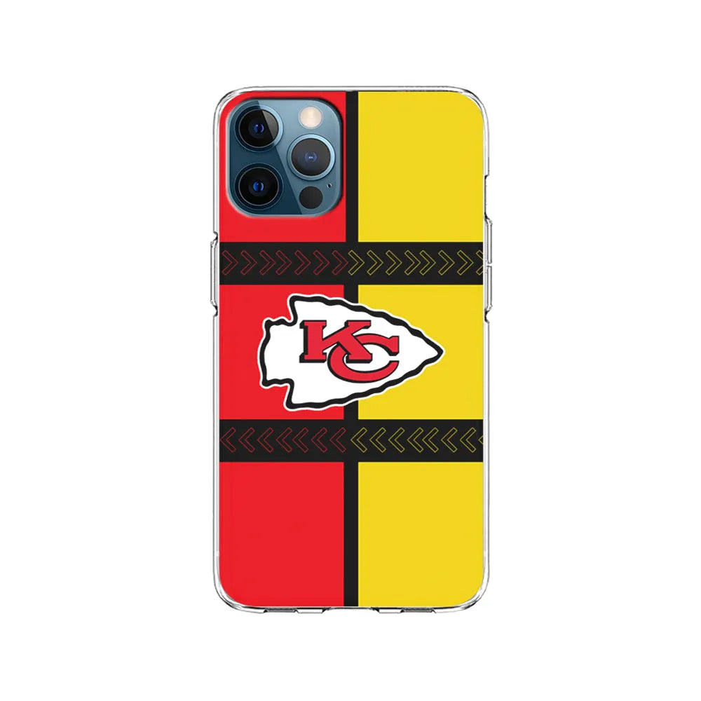 NFL Kansas City Chiefs Colorful iPhone 13 Pro Case-Clear Soft Case-Xtracase