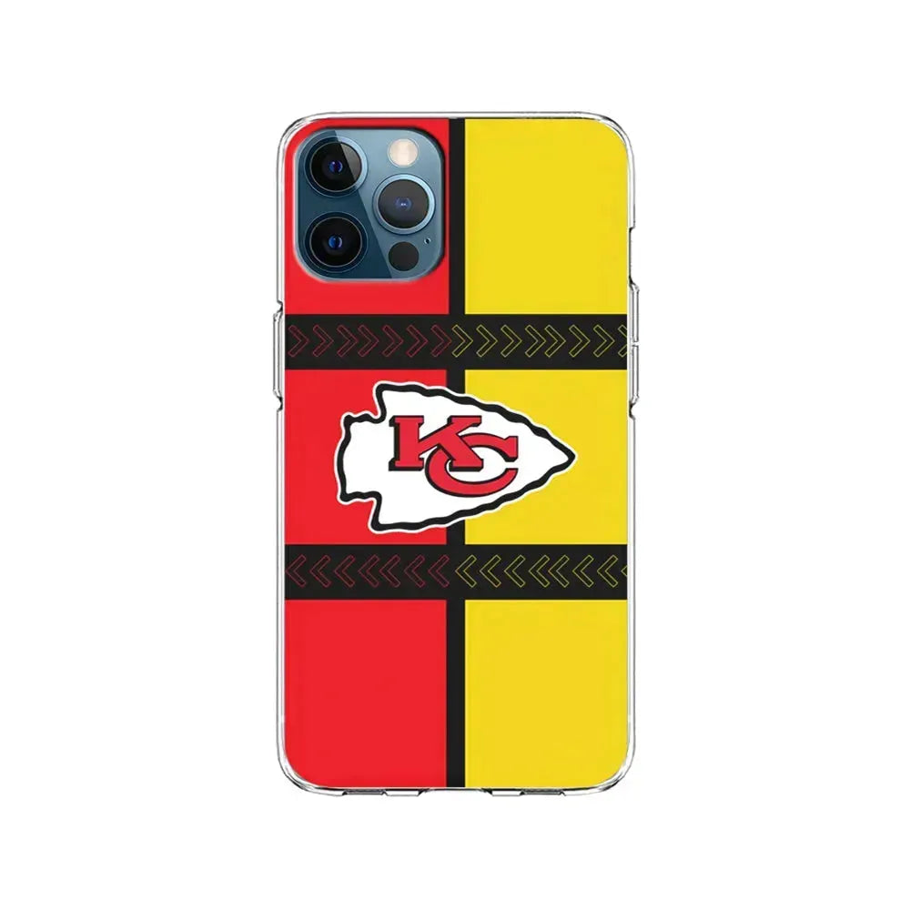 NFL Kansas City Chiefs Colorful iPhone 15 Pro Max Case-Clear Soft Case-Xtracase