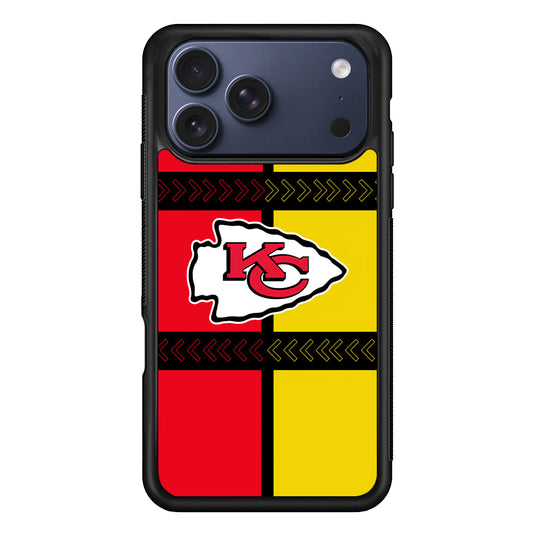 NFL Kansas City Chiefs Colorful iPhone 17 Pro Case - Xtracase