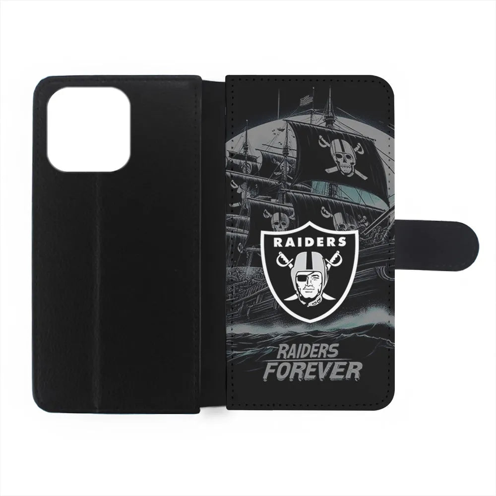 NFL Las Vegas Raiders Forever iPhone 13 Pro Case-Flip Wallet Case-Xtracase
