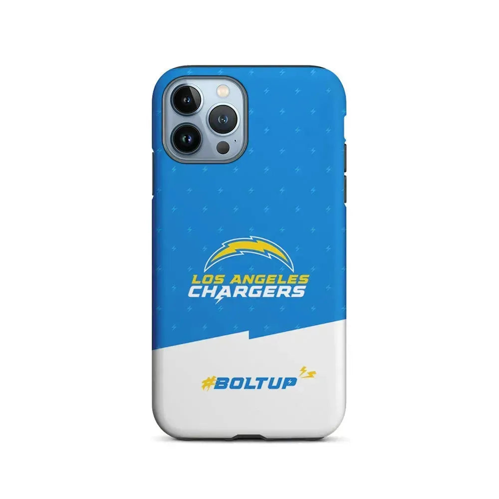 NFL Los Angeles Chargers Pattern iPhone 15 Pro Max Case-2 in 1 Tough Case-Xtracase