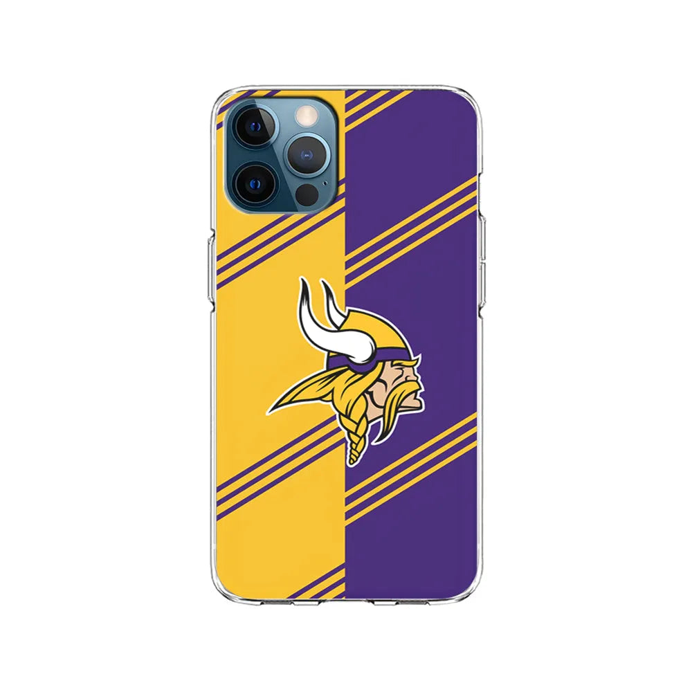 NFL Minnesota Vikings Logo iPhone 13 Pro Max Case-Clear Soft Case-Xtracase