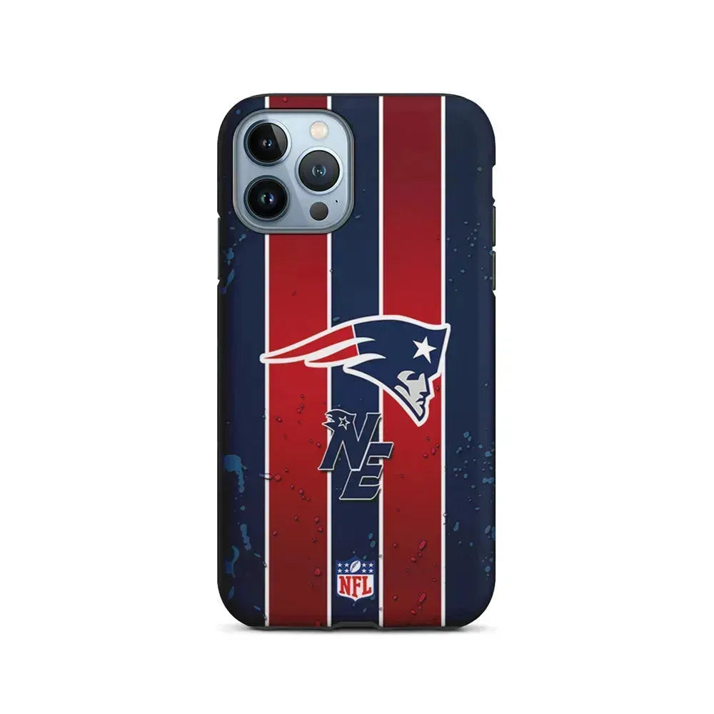 NFL New England Patriots Flag Line iPhone 15 Pro Max Case-2 in 1 Tough Case-Xtracase