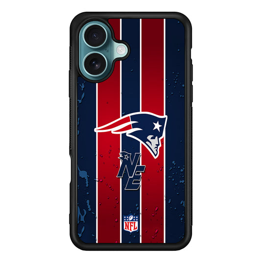 NFL New England Patriots Flag Line iPhone 16 Case - Xtracase