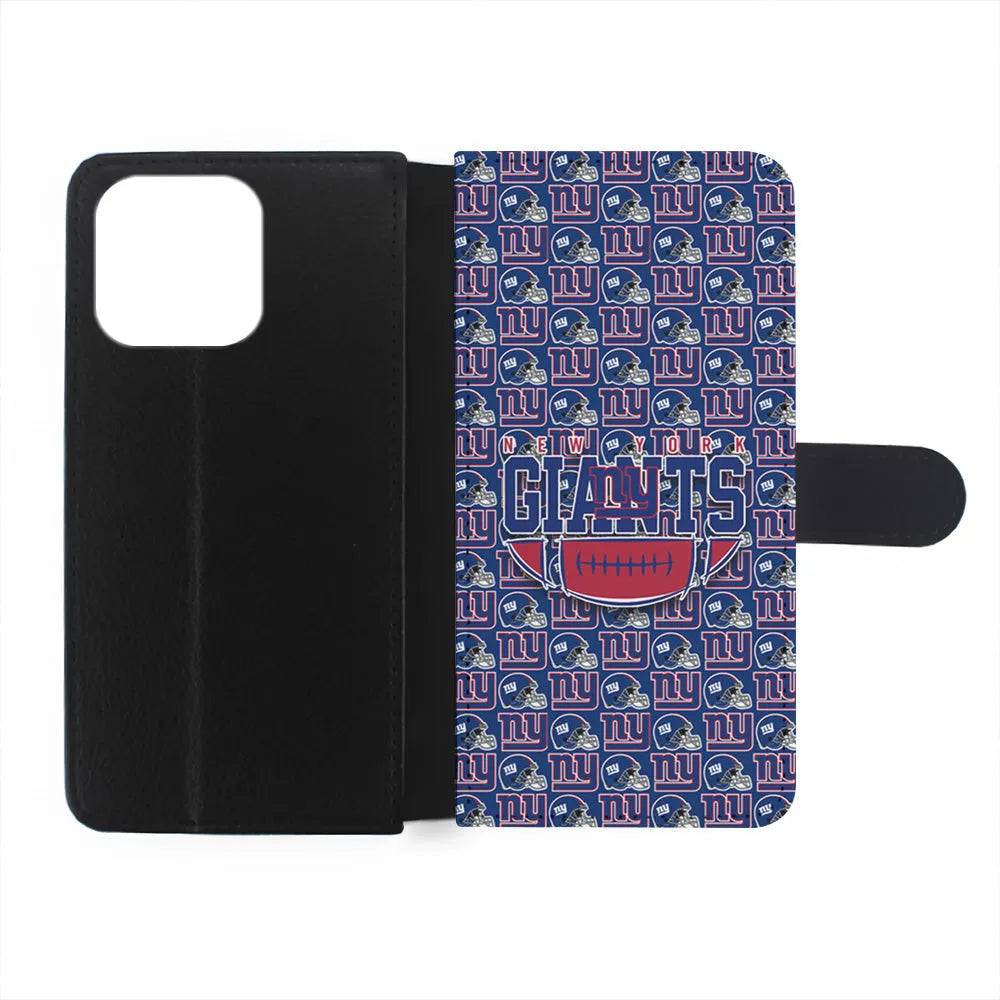 NFL New York Giants Wall Patern iPhone 13 Pro Case-Flip Wallet Case-Xtracase