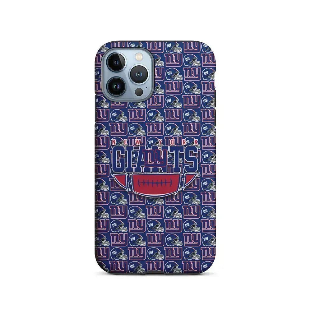 NFL New York Giants Wall Patern iPhone 15 Pro Max Case-2 in 1 Tough Case-Xtracase