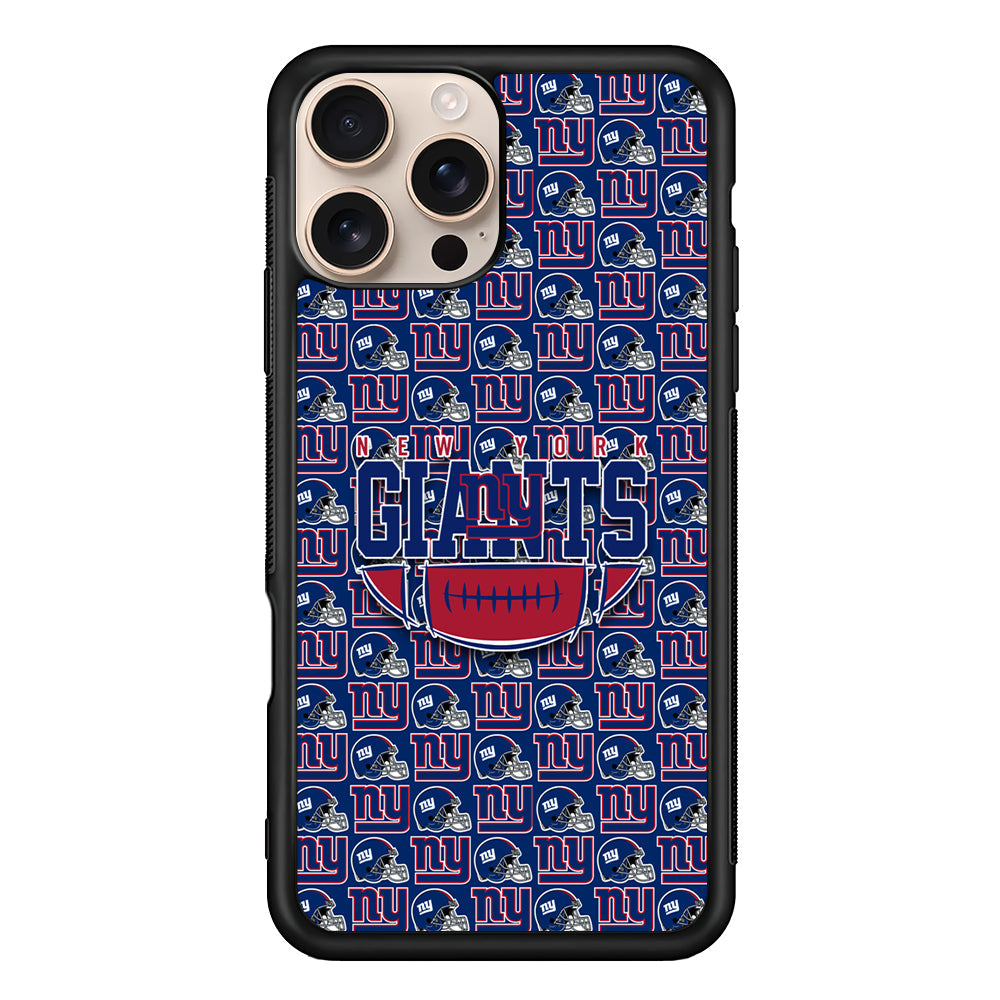 NFL New York Giants Wall Patern iPhone 16 Pro Max Case - iPhone 16 Pro Max