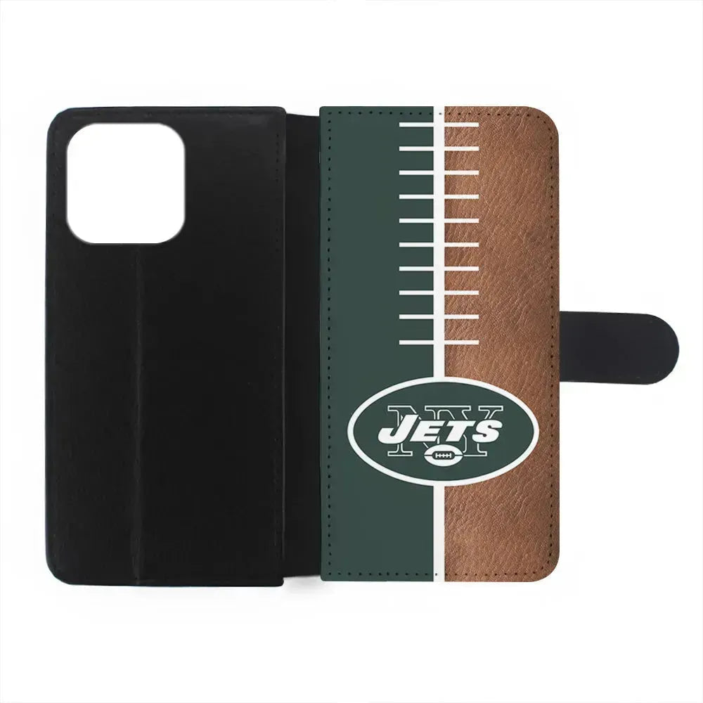 NFL New York Jets Logo iPhone 15 Pro Max Case-Flip Wallet Case-Xtracase