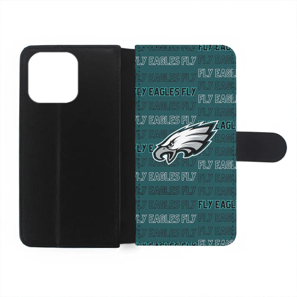 NFL Philadelphia Eagles Fly iPhone 13 Pro Case-Flip Wallet Case-Xtracase