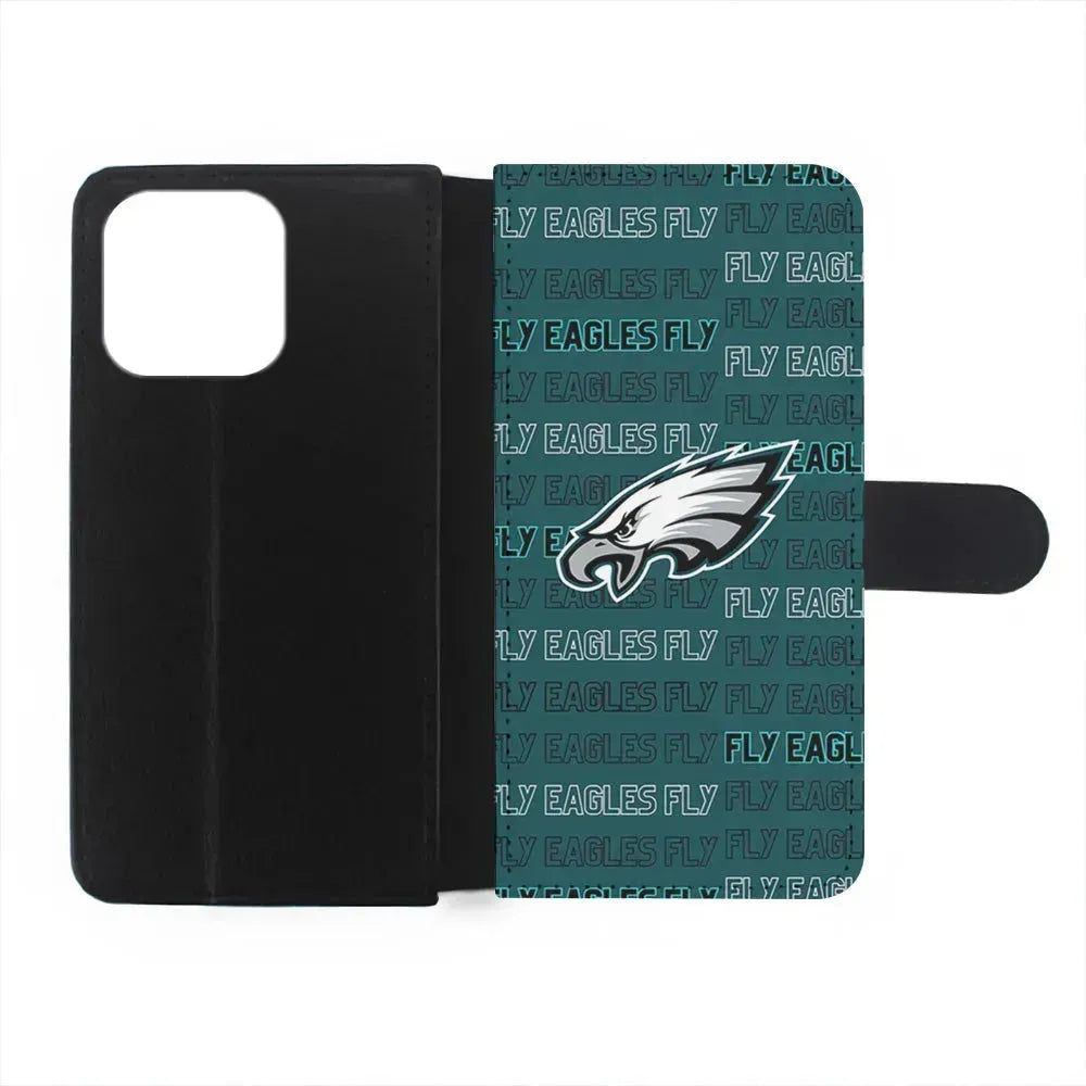 NFL Philadelphia Eagles Fly iPhone 15 Pro Max Case-Flip Wallet Case-Xtracase