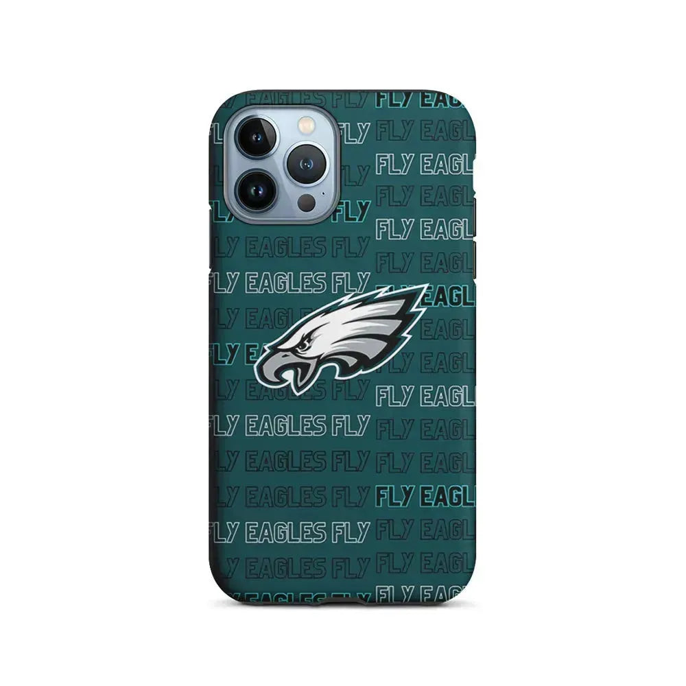 NFL Philadelphia Eagles Fly iPhone 15 Pro Max Case-2 in 1 Tough Case-Xtracase