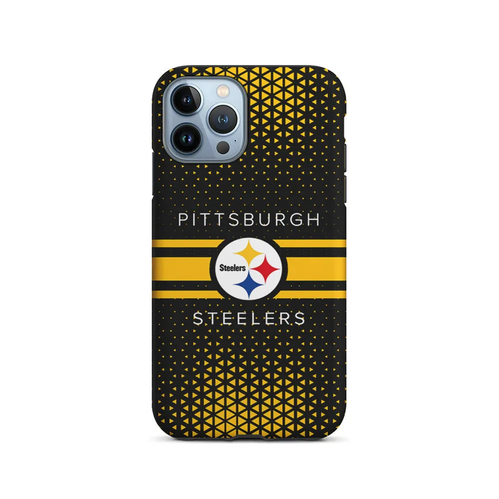 NFL Pittsburgh Steelers Logo iPhone 13 Pro Max Case-2 in 1 Tough Case-Xtracase