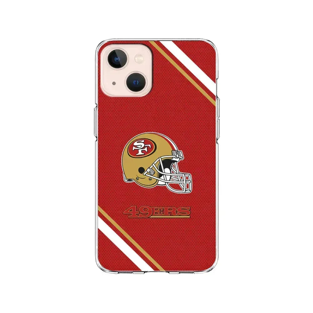 NFL San Francisco 49ers Helmet iPhone 13 Mini Case-Clear Soft Case-Xtracase
